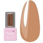 Lakier hybrydowy TUFI profi PREMIUM Cappuccino 27 brzoskwiniowy puch z brokatem 8ml (0283798)