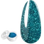 Brokat w proszku do paznokci PALU ETERNAL GLOW 10 ziełony 1 g