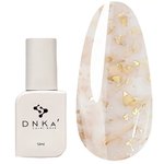 Baza hybrydowa DNKa Cover №011 mleczna z kawałkami płatków złota 12 ml