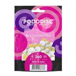 Сменные файлы белые для педикюрного диска на мягкой основе PODODISC STALEKS PRO S 240 грит (50 шт)