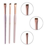Zestaw pędzli do brwi Zola MAGIC BROW BRUSHES jasny róż