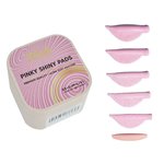 Set of rollers ZOLA Pinky Shiny Pads for laminating pink 6 pairs