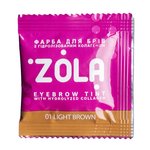 Farba do brwi ZOLA w woreczku 5 ml 01 Jasny brąz + utleniacz 3%