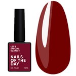 Гель-лак NAILSOFTHEDAY Let's special scarlet, 10 ml