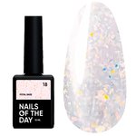 База NAILSOFTHEDAY Potal №18 молочный с разноцветной поталью 10 мл