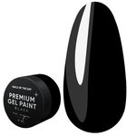 Farba żelowa NAILSOFTHEDAY Premium gel paint Black no wipe, 5 ml
