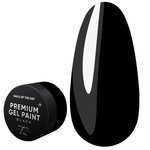 Farba żelowa NAILSOFTHEDAY Premium gel paint Black wipe, 5 ml