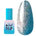 Lakier hybrydowy LUNA №204 delikatny błękit z połyskującym, przetartym efektem 13 ml (047-2753-0554)