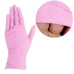 Diagnostic gloves ZARYS EasyCARE nitrile powder-free pink size S 100pcs