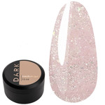 Żel budujący DARK Medium Gel №44 delikatny róż z brokatem 15 ml
