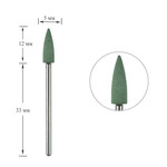 Полировщик TUFI profi PREMIUM силиконовый конус маленький острый 404G зеленый (0243487)