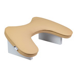 Stojak do manicure ortopedycznego ECOSTAND Butterfly beżowy na białych nogach