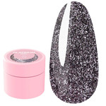 Glitter gel LUNA Platinum №05 for design dark silver with glitter 5 ml (804-2939)