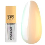 Жидкая втирка для ногтей MAKEAR Bright Prism BP05 оранжево-голубой 5 мл