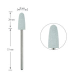 Polisher TUFI profi PREMIUM silicone cone medium rounded 824W gray (0243484)