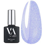 VALERI French Base № 22 cornflower with silver microglitter 12 ml (VFB12-22)