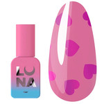 Топ LUNA Romantic Pink прозрачный с розовыми сердечками 13 мл (300-3363)