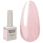 Baza hybrydowa NAILSOFTHEDAY Cover NEW Formula 28 pudrowo-różowa ze srebrną drobinką 10 ml