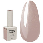 Baza hybrydowa NAILSOFTHEDAY Cover NEW Formula 30 naturalno-nudowa ze złotą drobinką 10 ml
