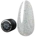 Żel budujący NAILSOFTHENIGHT Sparkle Builder gel 01 srebrny odblaskowy 15 ml