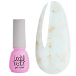 Lakier hybrydowy Toki-Toki Magic Touch № 006 jasny turkus ze złotem potalem 5 ml