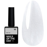 Топ NAILSOFTHEDAY Party top 02 прозрачный с мелким шиммером 10 мл