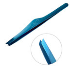 Pęseta do brwi OKO Blue Magic Premium, skośna, ręcznie ostrzona