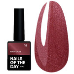 Гель-лак NAILSOFTHEDAY Korean cat eye 14 красный 10 мл