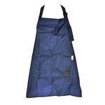 Apron RIO Nika blue with black pocket 70 cm