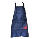 Apron RIO Nika blue with red pocket 70 cm