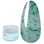 Żel do przedłużania LUNA Flower Gel №03 mleczny z zielonymi suszonymi kwiatami 15 ml (323-4484-1267)