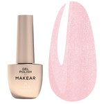 Lakier hybrydowy MAKEAR 'Dzień Stylistki 2025' 640 różowy z brokatem 8 ml