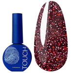 Lakier hybrydowy TOUCH Space gel polish 08 bordowy odblaskowy 9 ml