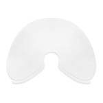 SALE Disposable non-woven hairdressing capes Aba Group short (dummy model) - 50 pcs white