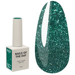 Гель-лак NAILSOFTHEDAY Gel Polish 348 Verde темно-зеленый светоотражающий 10 мл