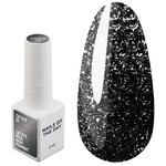 Lakier hybrydowy NAILSOFTHEDAY Cat Eye Gel Polish 09 czarny 6 ml