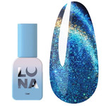 Гель-лак LUNA Color Cat Eye 266 синий, золотой 8 мл (047-5419-1566)