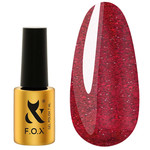 Gel polish FOX Moulin Rouge 004 bright red reflective 7 ml