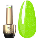 SALE Lakier hybrydowy MAKEAR Neon Glitter NG01 neonowy jasnozielony z brokatem 8 ml
