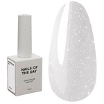 Гель NAILSOFTHEDAY Bottle gel 44 белый с шиммером 10 мл