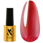 Lakier hybrydowy FOX Cat Eye 010 czerwony 7 ml