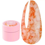 SALE Gel LUNA Bubble Gel № 5 orange with sparkles 5 ml