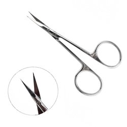 Professional cuticle scissors with hook EXCLUSIVE 23 TYPE 1 (magnolia) - Фото №1
