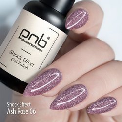 Gel Polish PNB SHOCK EFFECT 06 Ash Rose UV/LED 8 ml - Фото №4