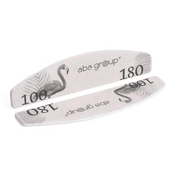 Пилочка для ногтей безопасный пакет Aba Group МИНИ 100/180 SLIM - ФЛАМИНГО - Фото №3