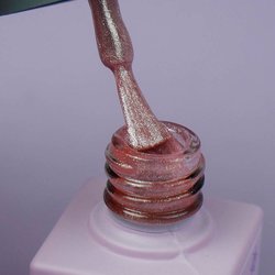Lakier żelowy TUFI profi  PREMIUM  Kryształowy Kot 12 Brzoskwiniowy opal 8 ml (0103069) - Фото №2