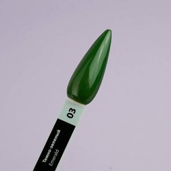 Lakier żelowy TUFI profi  PREMIUM  Emerald  03 Ciemnozielony 8ml (0102521) - Фото №3
