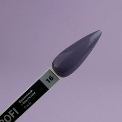 Lakier żelowy TUFI profi  PREMIUM Purple 16 Fioletowy z brokatem 8ml (0102510) - Фото №3