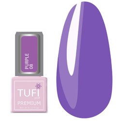 Lakier żelowy TUFI profi  PREMIUM Purple 08 Fioletowy 8ml (0102500) - Фото №1