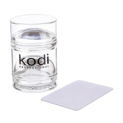 Kodi stamping kit (double-sided stamp with 2 silicone pads, plastic scraper)